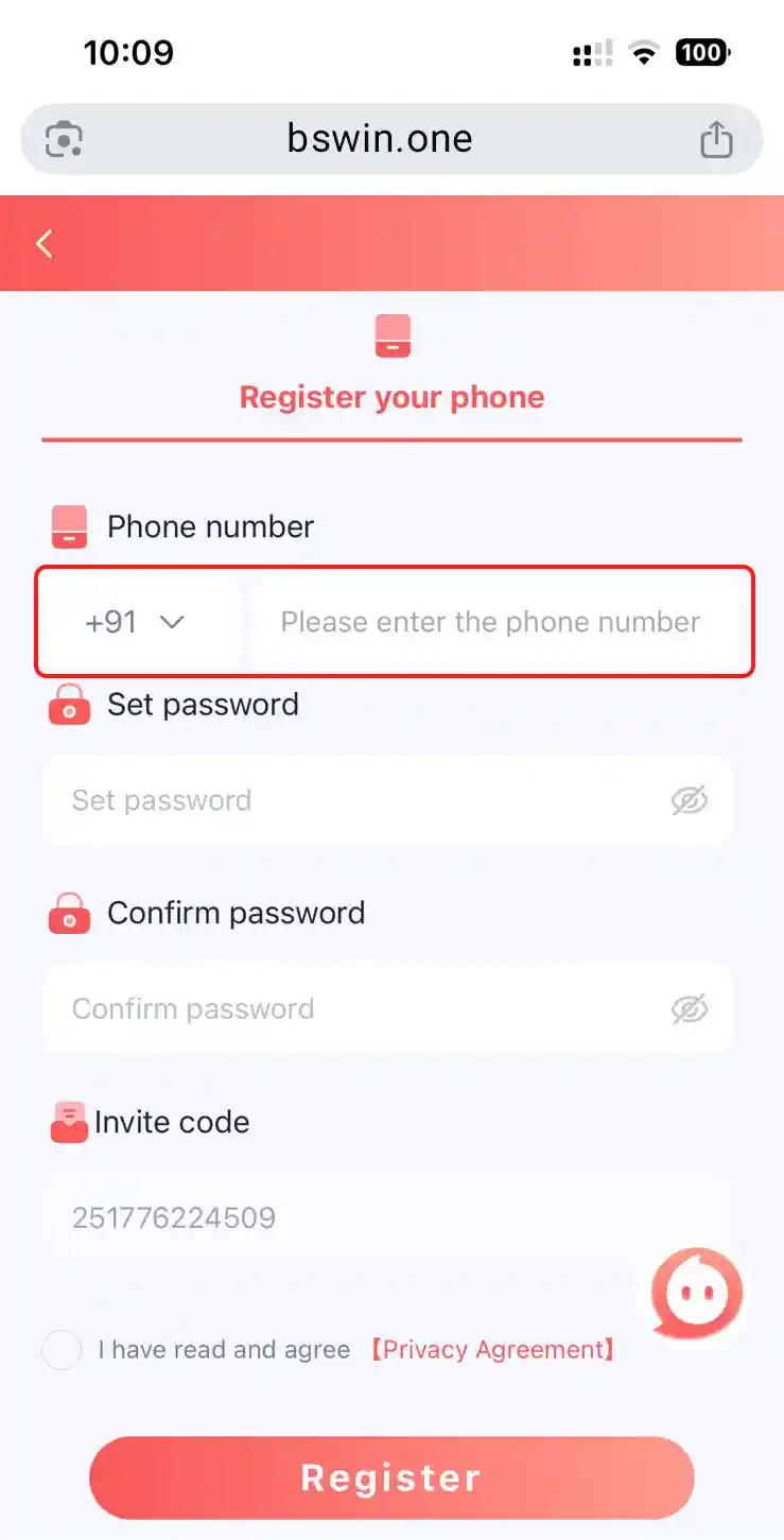 How to Register Bs Win Step 02