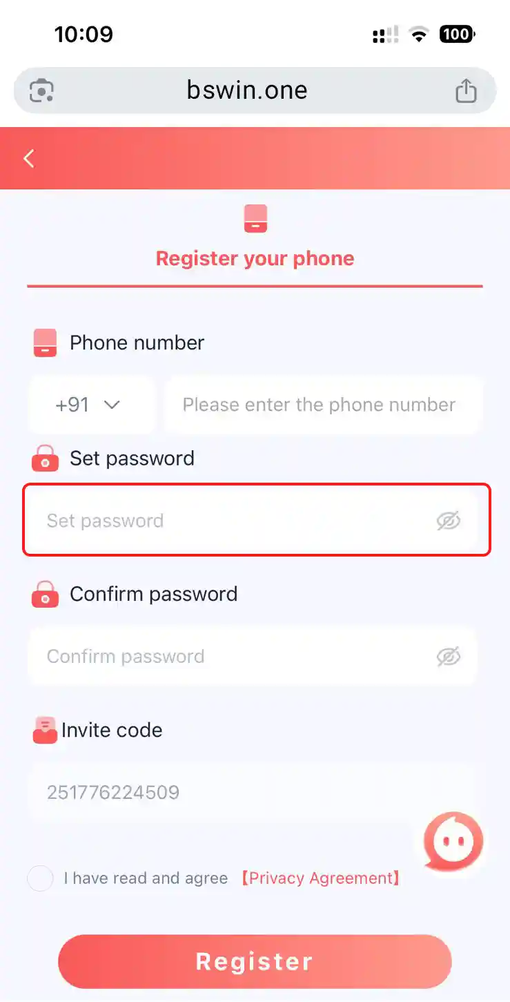 How to Register Bs Win Step 03
