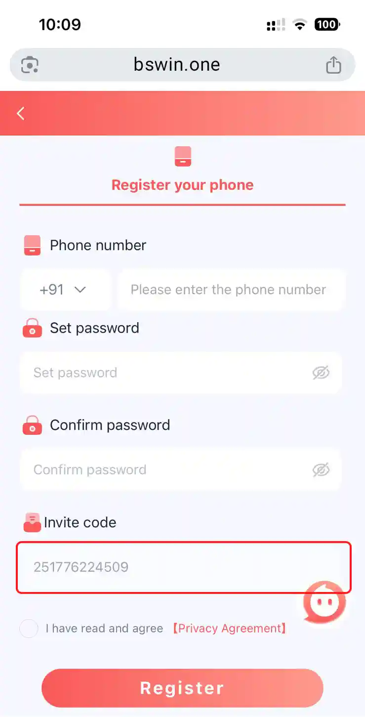 How to Register Bs Win Step 05